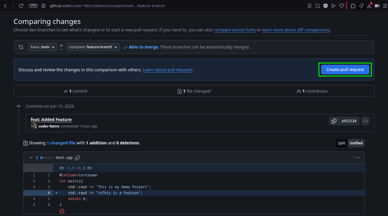 New Pull Request