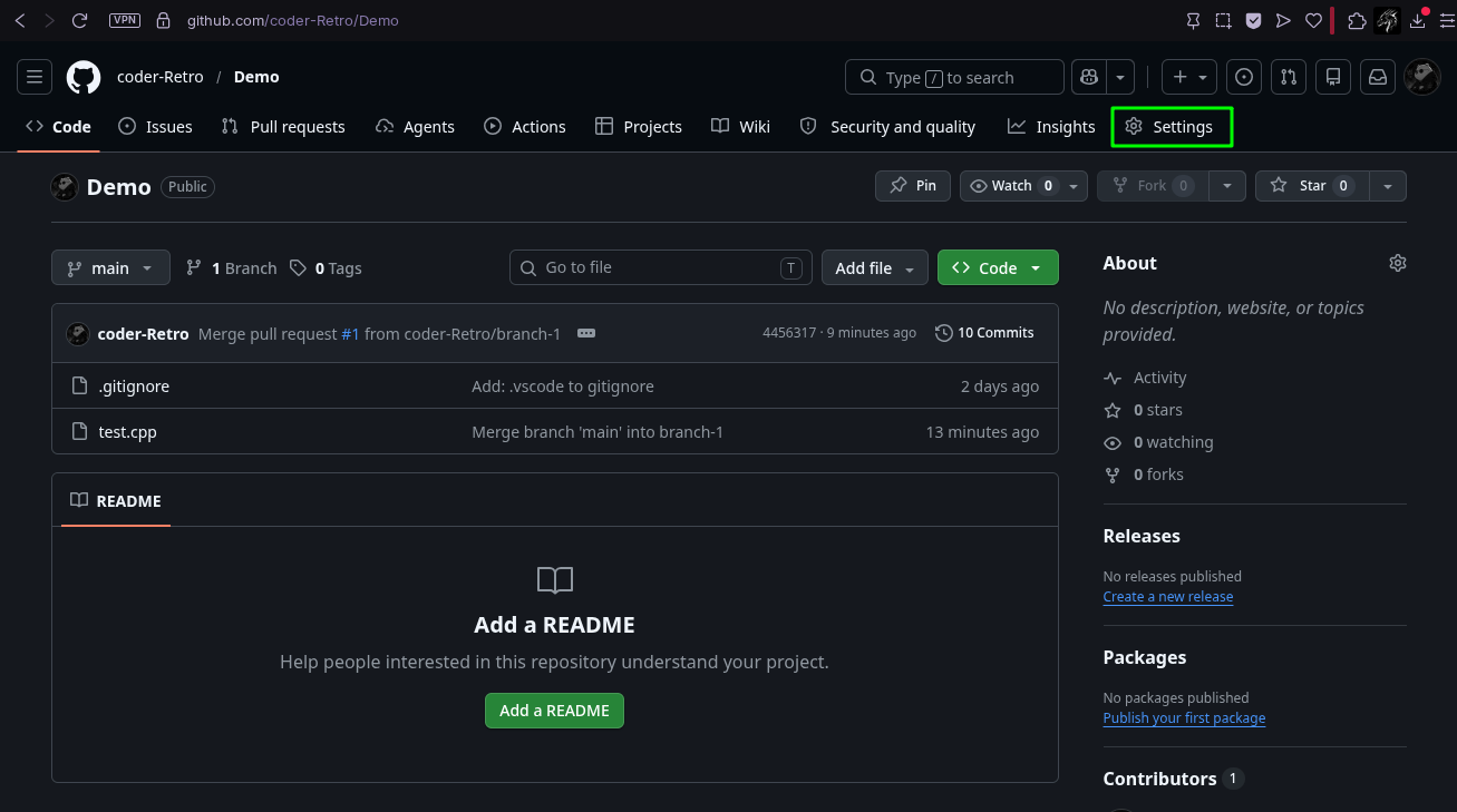 Setting Tab
